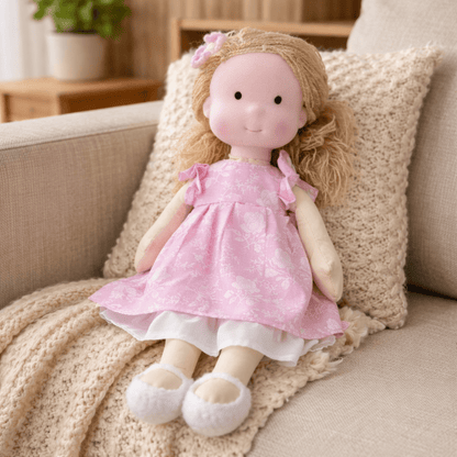 DOLLCREFT – Handmade Waldorf Cotton Doll for Creative Play