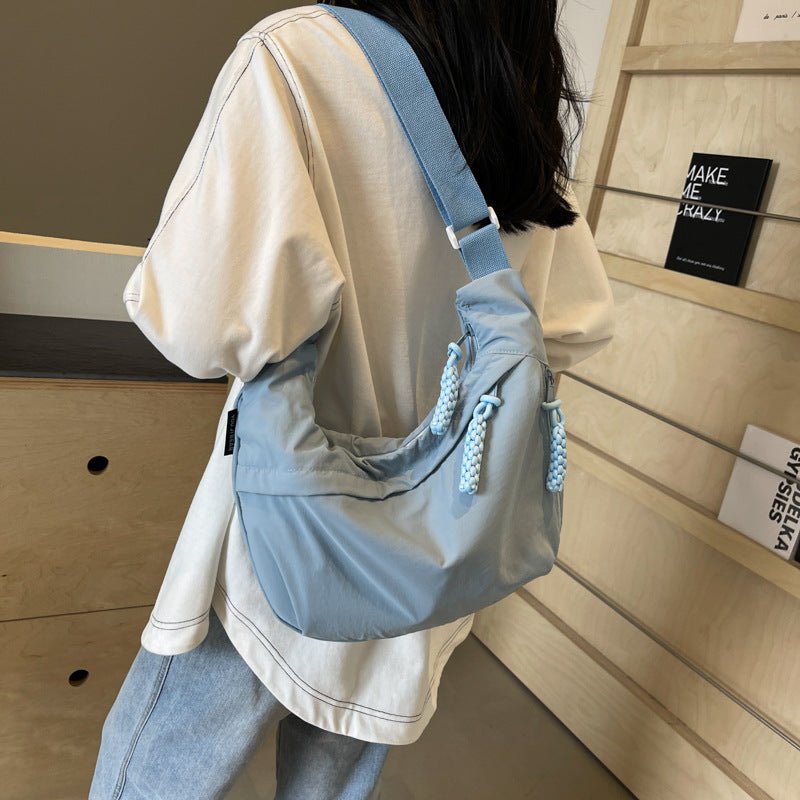 EVERCARRY | Nylon Shoulder Bag with Smart Compartments | Lightweight & Water-Repellent for Everyday Use