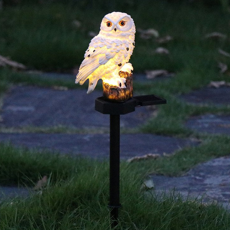 Estatua solar de jardín resistente a la intemperie con iluminación LED
