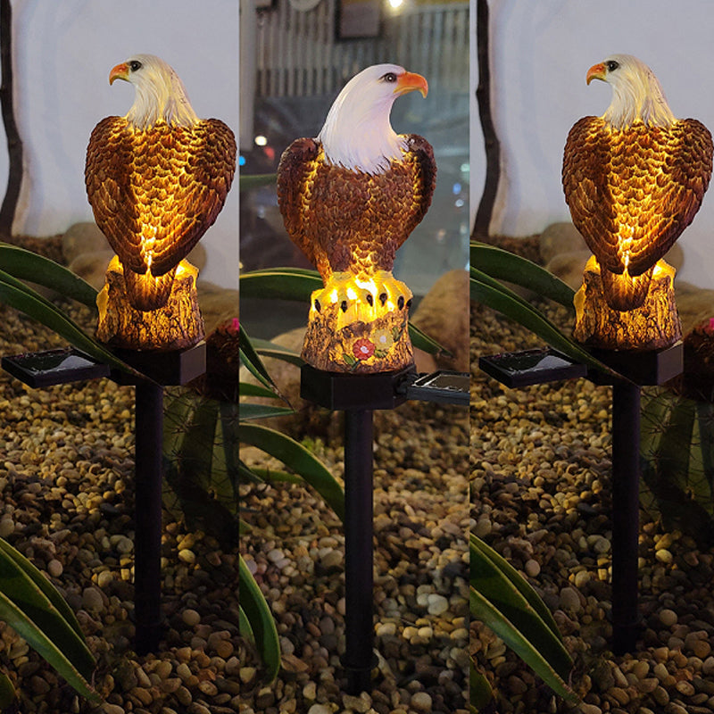 Estatua solar de jardín resistente a la intemperie con iluminación LED