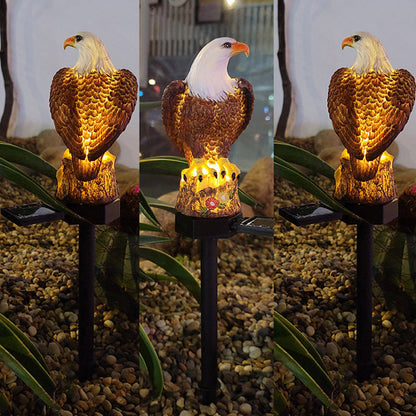 Estatua solar de jardín resistente a la intemperie con iluminación LED