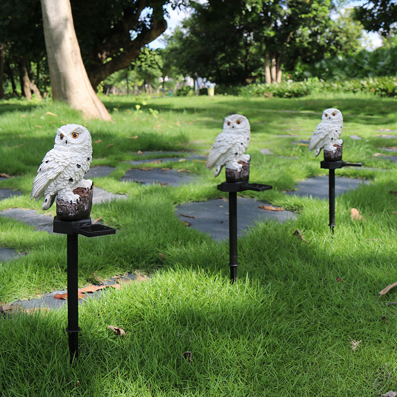 Estatua solar de jardín resistente a la intemperie con iluminación LED