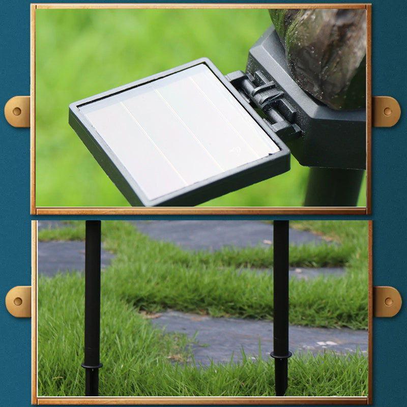 Estatua solar de jardín resistente a la intemperie con iluminación LED