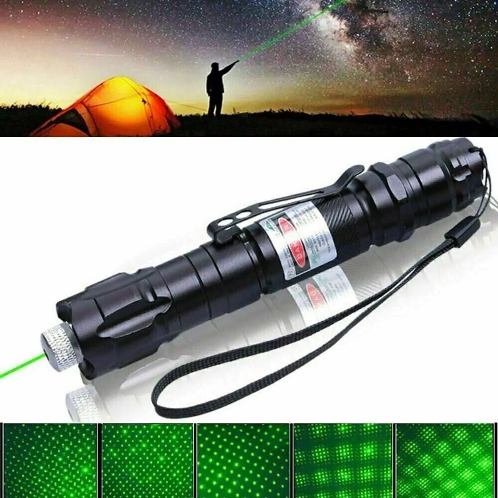 Green Laser Pointer, Rechargeable Laser Pen with Anodized Metal Body, Astronomy Laser Pointer for Presentations