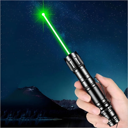 Rechargeable Green Beam Presentation Laser Pointer 532nm for Stargazing & Outdoor Use Up to 6,560 Feet