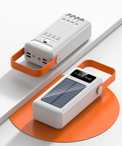 EcoCharge | Cargador solar con alta capacidad y pantalla LCD | Cargador portátil para una carga ecológica dondequiera que vayas