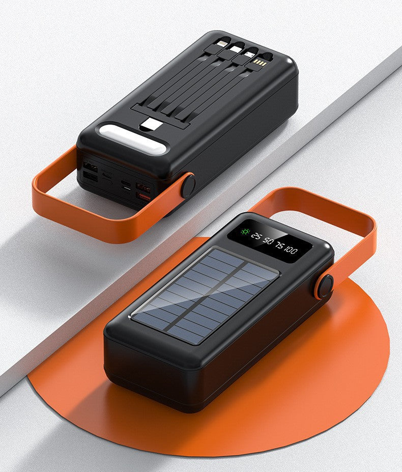 EcoCharge | Cargador solar con alta capacidad y pantalla LCD | Cargador portátil para una carga ecológica dondequiera que vayas