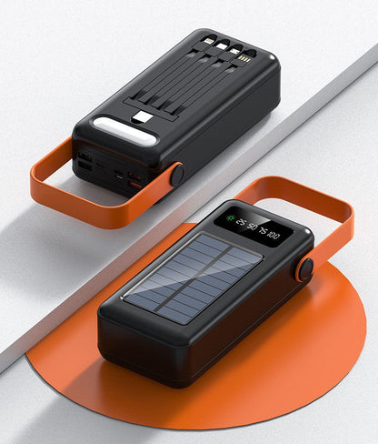 EcoCharge | Cargador solar con alta capacidad y pantalla LCD | Cargador portátil para una carga ecológica dondequiera que vayas