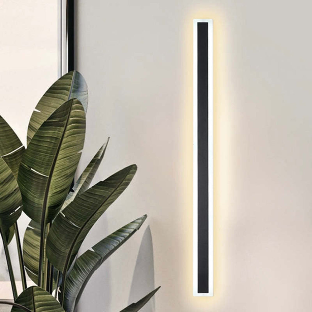 Outdoor Linear LED Wall Sconce 94.5 in Weatherproof Metal Fixture for Patio Exterior Entryway Modern Slim Profile Architecture Lighting