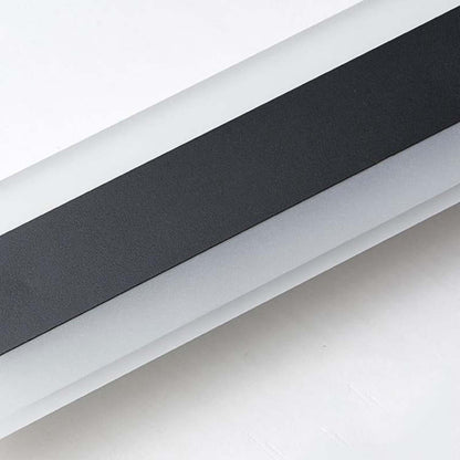 Aplique de pared LED para exteriores, luz lineal moderna de aluminio negro para patio, jardín y entrada, resistente al agua con clasificación IP65, lámpara de montaje en pared para interiores y exteriores