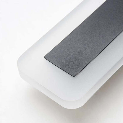 Aplique de pared LED para exteriores, luz lineal moderna de aluminio negro para patio, jardín y entrada, resistente al agua con clasificación IP65, lámpara de montaje en pared para interiores y exteriores