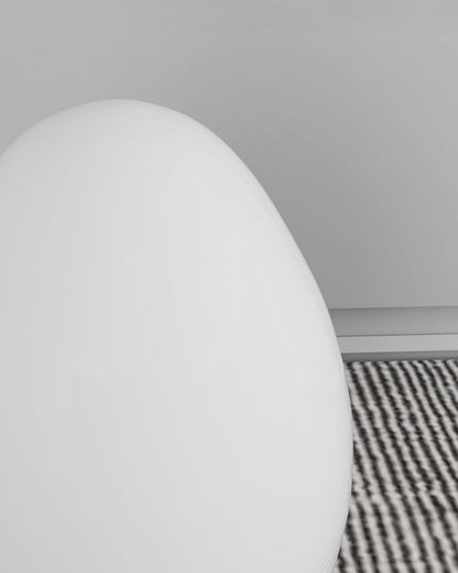 Lámpara de ambiente LED en forma de huevo de 12 pulgadas con pantalla de polietileno blanco, luz de 3 modos, inalámbrica, recargable, para interiores y exteriores, luz de acento para sala de estar y patio