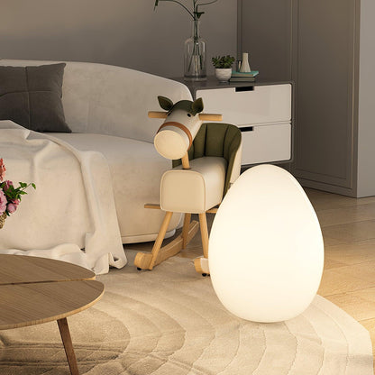 Lámpara de ambiente LED en forma de huevo de 12 pulgadas con pantalla de polietileno blanco, luz de 3 modos, inalámbrica, recargable, para interiores y exteriores, luz de acento para sala de estar y patio
