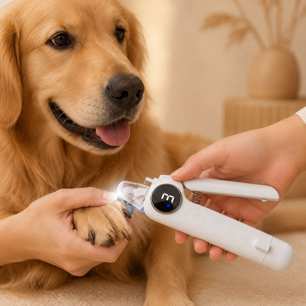 Ortekor 2-in-1 Pet Electric Nail Clipper & Grinder with LED Light