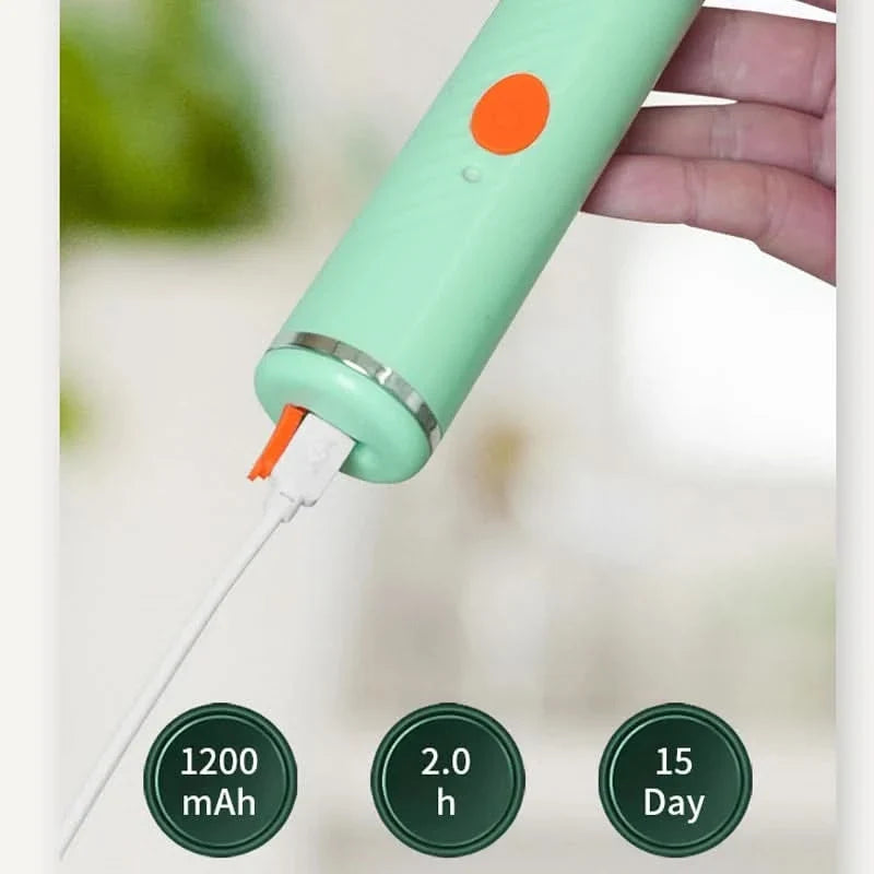 SPINCLEAN – Electric bottle brush set with 360° rotating silicone cleaning power