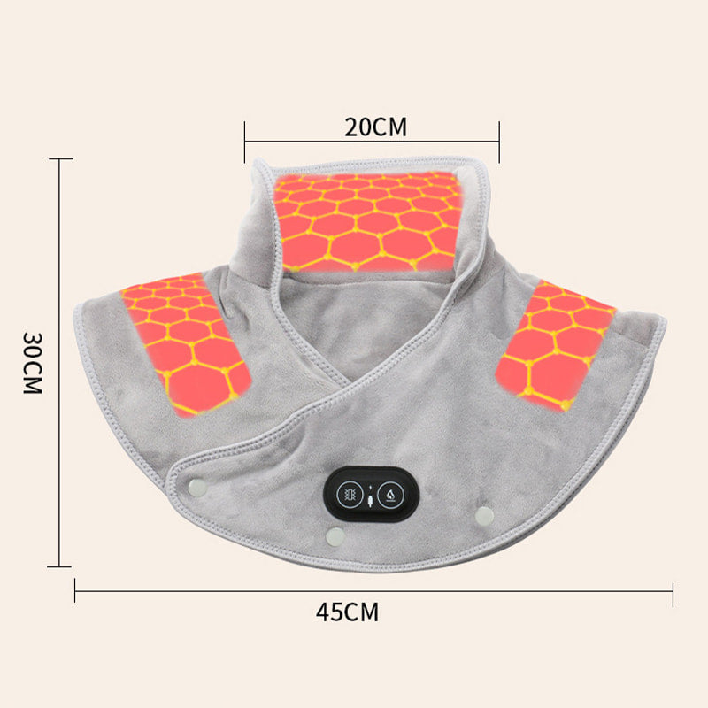 Electric Heating Pad | Neck and Shoulder Wrap with Soothing Vibration | Adjustable Comfort for Deep Relaxation