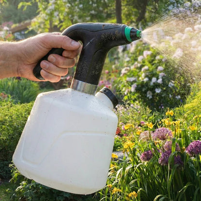 Pulverizador eléctrico para plantas | Pulverizador de niebla recargable con boquilla ajustable | Tanque de 68 onzas para el cuidado de plantas sin esfuerzo