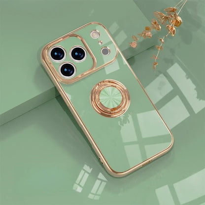 Magnetic Ring Stand iPhone Case with Shock Absorption & Microfiber Lining for iPhone 14-17 Models