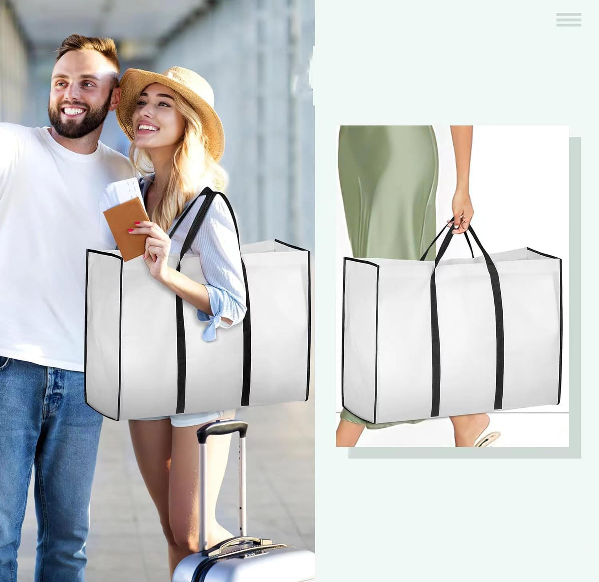 Funda elegante para vestido de novia | Almacenamiento extra grande para vestido de boda con bolsillos con cremallera para viajes seguros