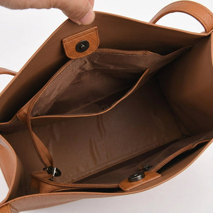 Tote Bags for Women, Large Shoulder Tote Bag with Structured Base, Vegan Leather Tote Bag for Work and Travel