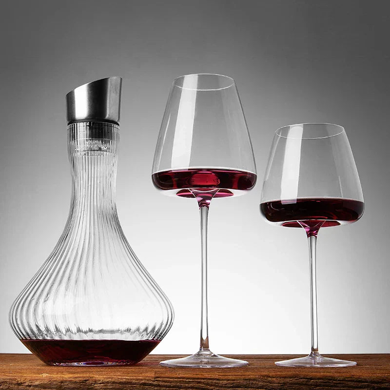 Elegant Crystal Wine Glass Set with Lead-Free Design | Luxurious Drinking Experience for Special Occasions