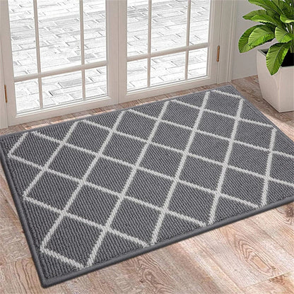 Felpudo de entrada elegante | Alfombrilla robusta absorbente de suciedad con base antideslizante para uso interior y exterior