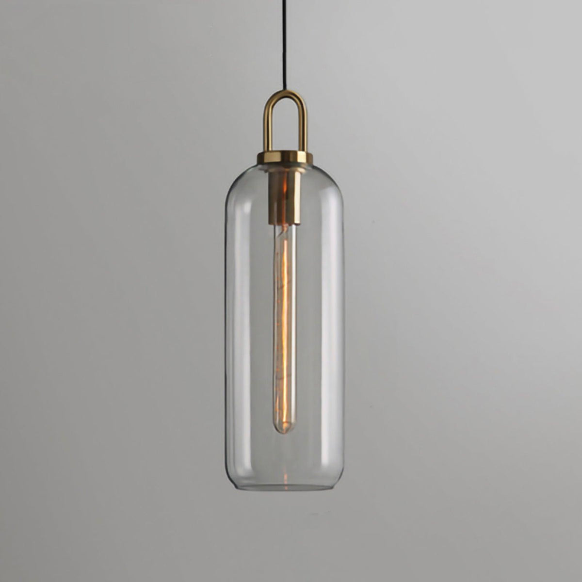 Lámpara colgante de cristal elegante | Iluminación colgante moderna para cocina con altura ajustable | Iluminación sofisticada para cualquier habitación