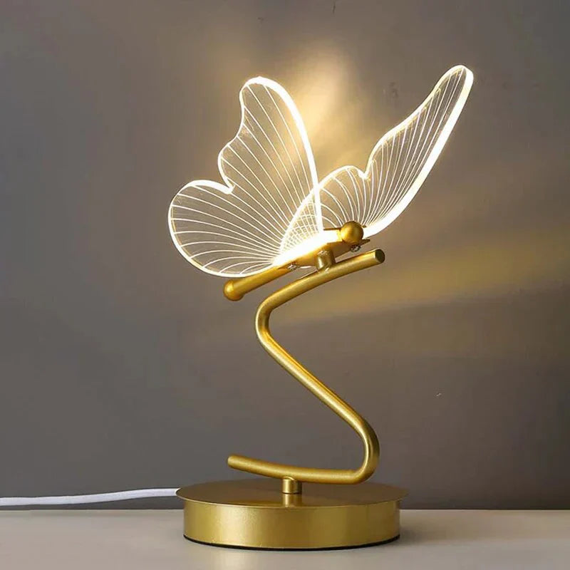 Elegant LED Table Lamp with Modern Butterfly Design for Versatile Lighting