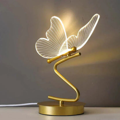 Elegant LED Table Lamp with Modern Butterfly Design for Versatile Lighting