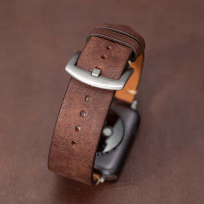 Correa de cuero para Apple Watch, correa de Apple Watch Ultra para 49 mm y 45 mm, correa de repuesto para iWatch