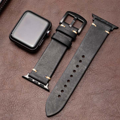 Correa de cuero para Apple Watch, correa de Apple Watch Ultra para 49 mm y 45 mm, correa de repuesto para iWatch