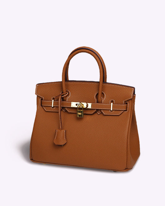 Bolso de mujer con cierre dorado, bandolera de cuero con correa extraíble, bolso de mano para mujer para el trabajo y uso diario