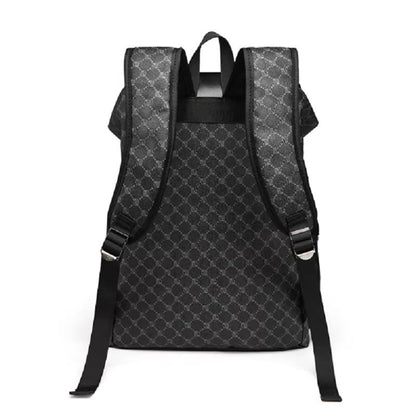 Elegant Leather Laptop Backpack with Cushioned Straps | Versatile Design for Work and Travel