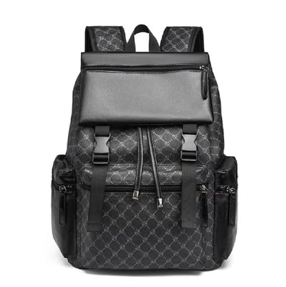 Elegant Leather Laptop Backpack with Cushioned Straps | Versatile Design for Work and Travel