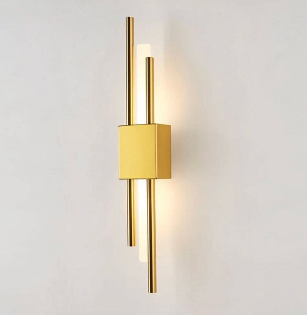 Iluminación elegante | Aplique de pared negro y dorado con diseño moderno | Lámpara con estilo para decoración del hogar
