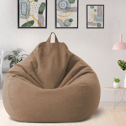 Elegant Linen Bean Bag Cover | Ergonomic Design for Personalized Comfort