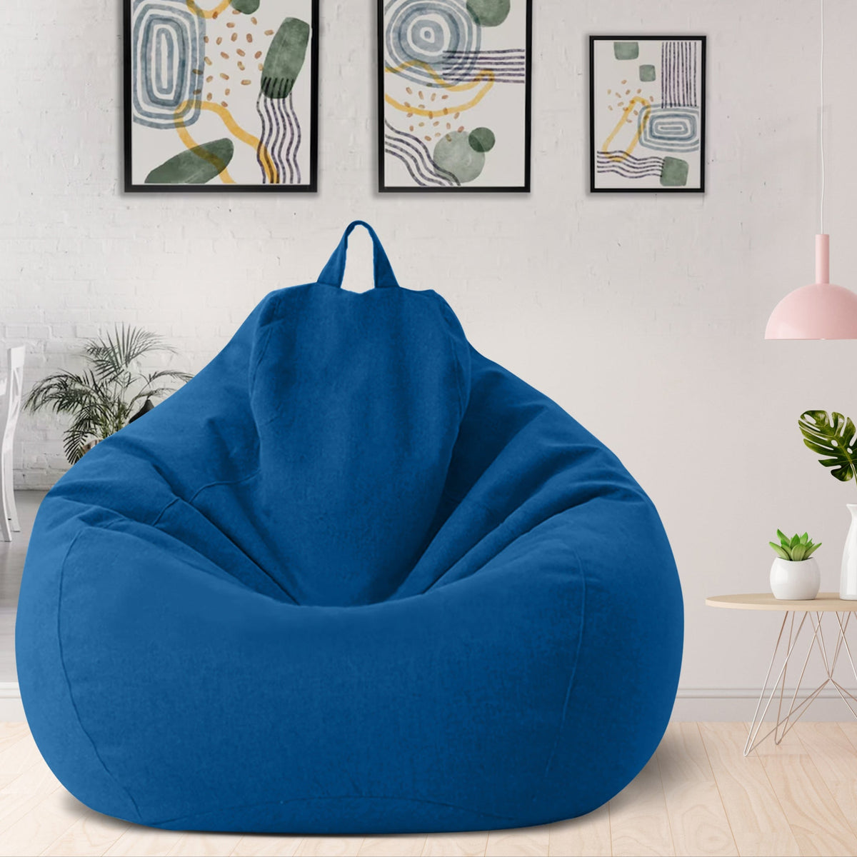 Elegant Linen Bean Bag Cover | Ergonomic Design for Personalized Comfort