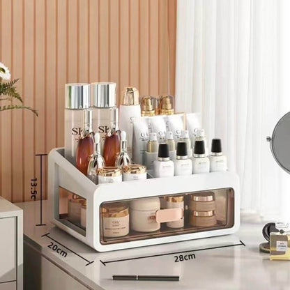 Elegant Makeup Organizer | Multi-Compartment Cosmetic Organizer with Stylish Design | Clutter-Free Solution for Your Vanity