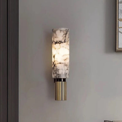 Elegant Marble Wall Lamp with Integrated LED Light – Modern Design for Stylish Interiors