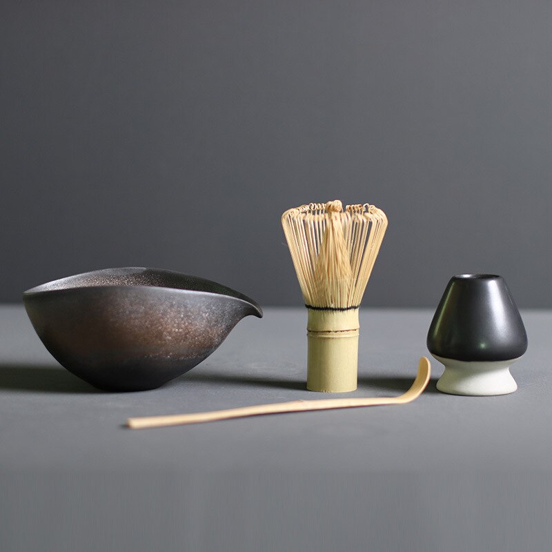 Elegant Matcha Set | Matcha Tea Set with Bamboo Whisk & Ceramic Bowl | Complete Kit for Authentic Tea Experience