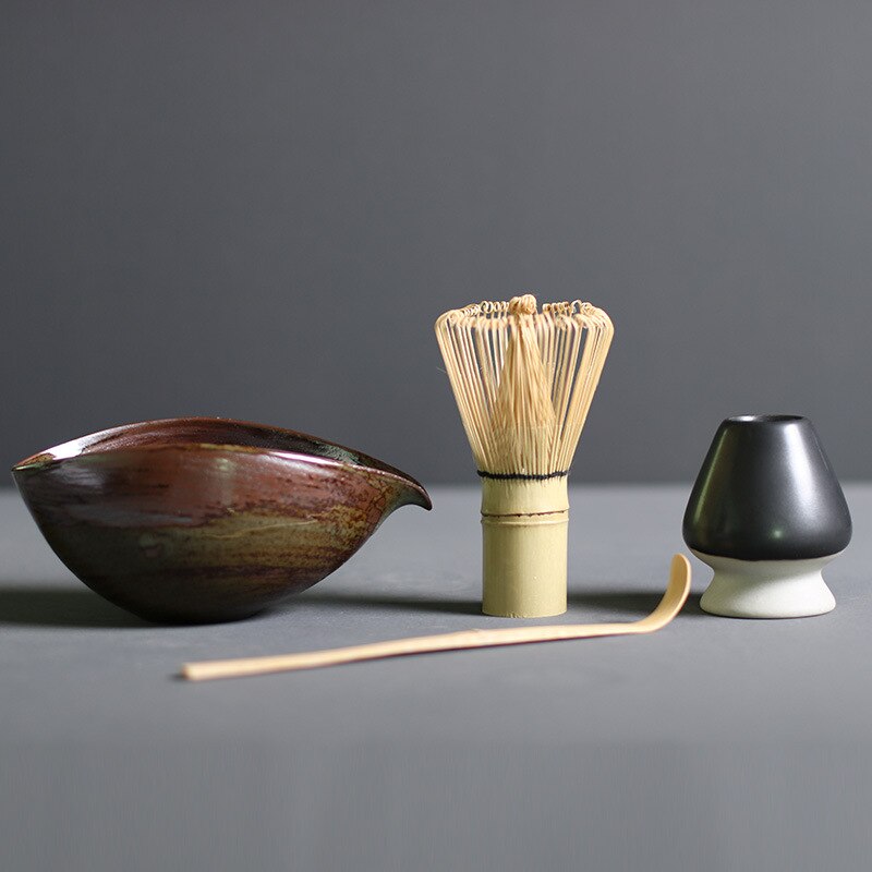 Elegant Matcha Set | Matcha Tea Set with Bamboo Whisk & Ceramic Bowl | Complete Kit for Authentic Tea Experience