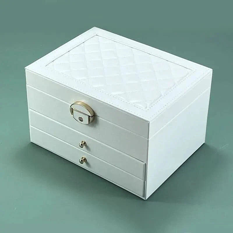 GLAMFLOW – Large Capacity Jewelry Box for Everyday Accessories