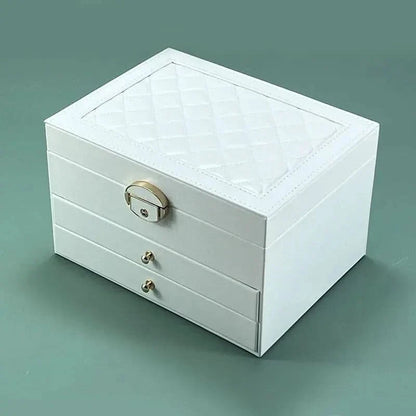 GLAMFLOW – Large Capacity Jewelry Box for Everyday Accessories