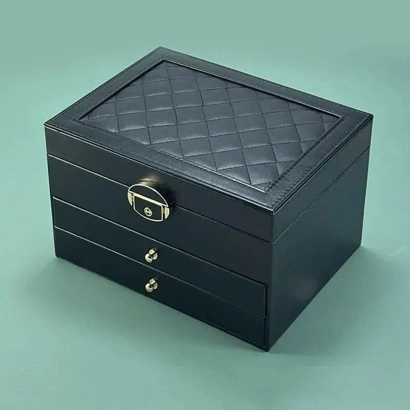 GLAMFLOW – Large Capacity Jewelry Box for Everyday Accessories