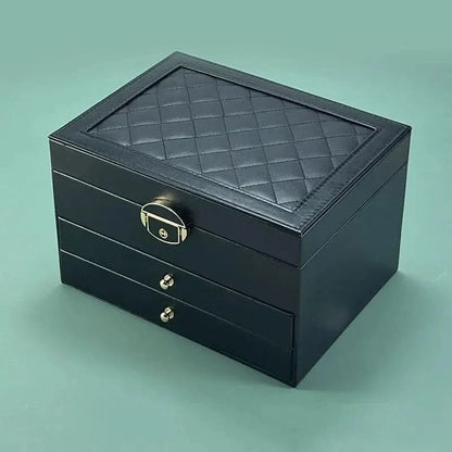 GLAMFLOW – Large Capacity Jewelry Box for Everyday Accessories