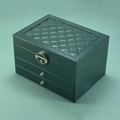 GLAMFLOW – Large Capacity Jewelry Box for Everyday Accessories