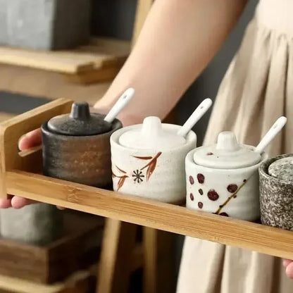 SPICELIVA – Elegant Retro Seasoning Jars for Kitchen Storage