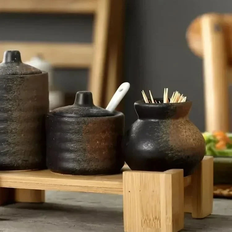 SPICELIVA – Elegant Retro Seasoning Jars for Kitchen Storage