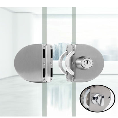 Cerradura elegante para puerta corredera | Seguridad de acero inoxidable para puerta de cristal con fácil instalación