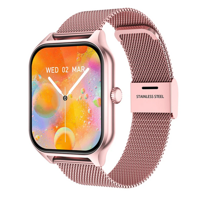 Elegant Smartwatch | Health & Activity Tracker with Touchscreen | Stylish Accessory for Active Women